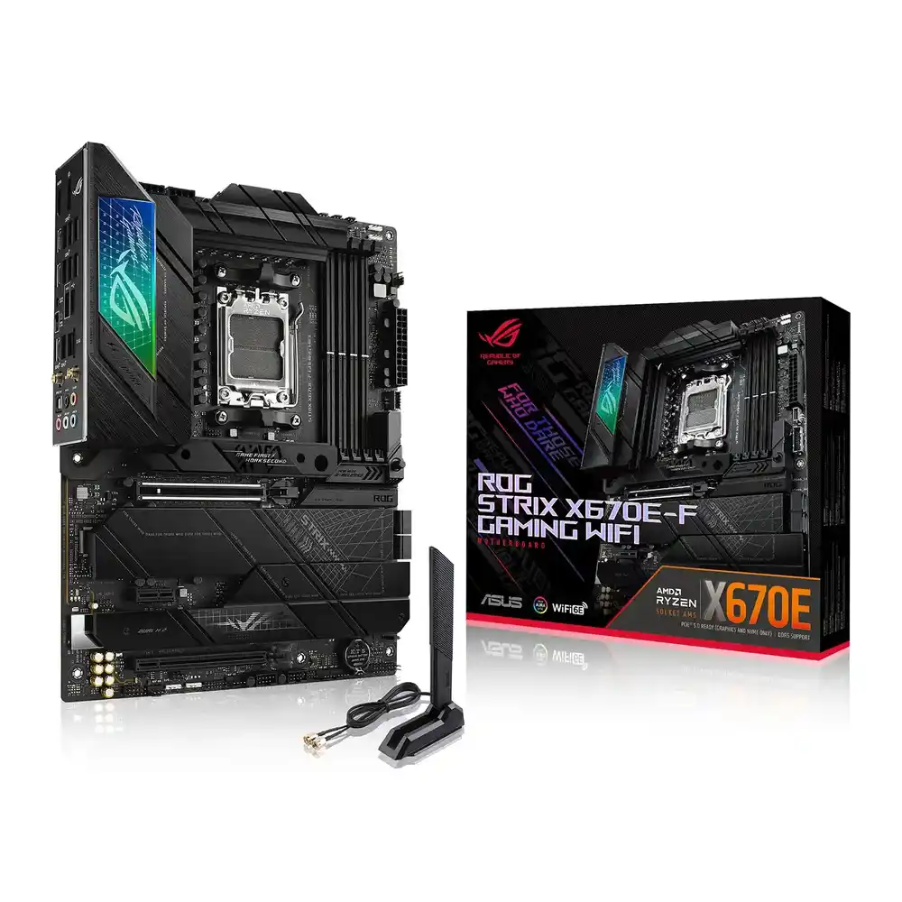 (image for) ASUS AMD Ryzen ROG STRIX X670E-F GAMING WIFI AM5 DDR5 PCIe 5.0 ATX Motherboard